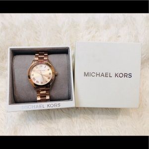 Michael Kors Mini Slim Runway Rose Gold Watch